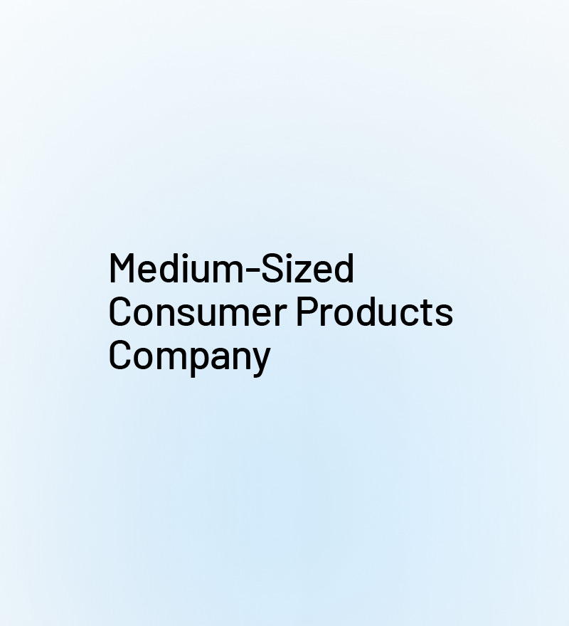 Medium sized consumer products company